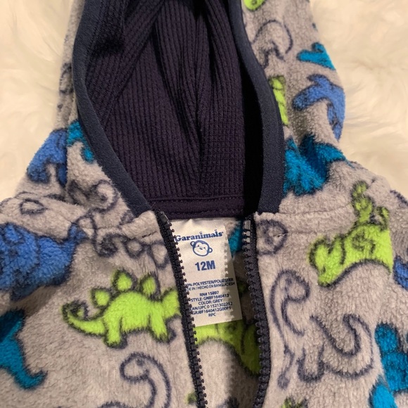 Toddler dinosaur zip up flannel - Picture 3 of 4